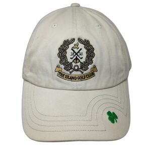Texace The Island Golf Club Baseball Cap Beige One Size Shamrock 1890 Crest Hat